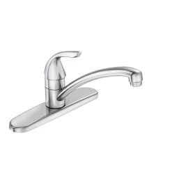 Adler Single-Handle Low Arc Standard Kitchen Faucet In Chrome