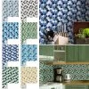 10Pcs Moroccan Tile Stickers Self-adhesive Wall Stickers Kitchen Bathroom Decor
