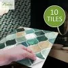 Goory Moroccan Style Self-adhesive Tile Wall Floor Sticker Bathroom Kitchen Decor