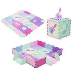 Oumilen Baby Play Mat, Kid's Puzzle Exercise Soft Foam Interlocking Floor Tiles