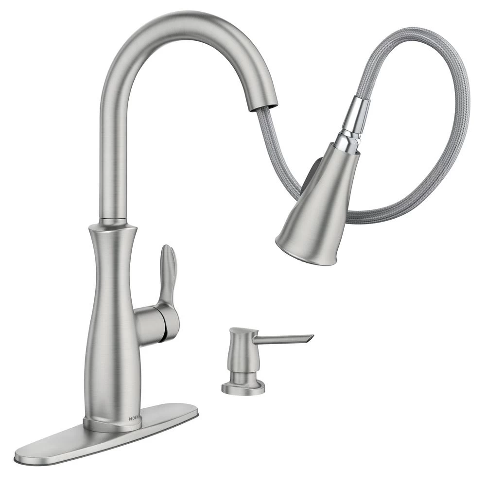 Nellis Single-Handle Pull-Down Sprayer Kitchen Faucet With Reflex And Power Clean In Spot Resist Stainless - Image 10