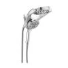 HydroRain Two-in-One 5-Spray 6 In. Dual Wall Mount Fixed And Handheld Shower Head In Chrome