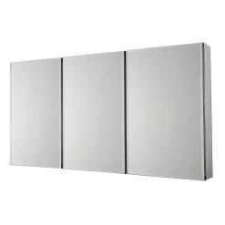 36 In. X 31 In. Recessed Or Surface-Mount Tri-View Bathroom Medicine Cabinet With Beveled Mirror