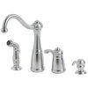 Marielle Single-Handle Side Sprayer Kitchen Faucet And Soap Dispenser In Stainless Steel