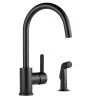 Apex Single-Handle Side Sprayer Kitchen Faucet In Matte Black