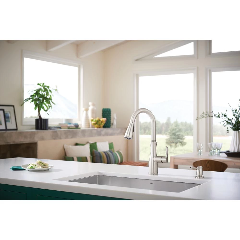 Nellis Single-Handle Pull-Down Sprayer Kitchen Faucet With Reflex And Power Clean In Spot Resist Stainless - Image 7